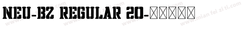 NEU-BZ Regular 20字体转换